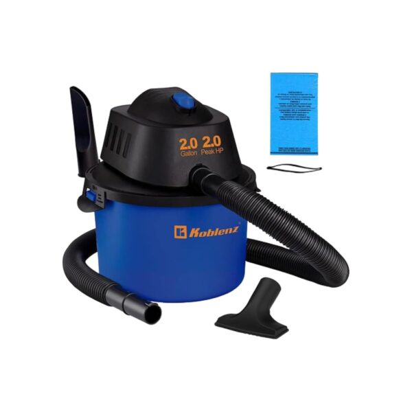 Koblenz WD-2L Wet Dry Vacuum Cleaner, Home Car Garage Workshop, 2.0 PHP