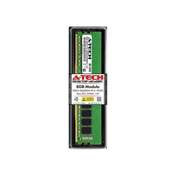 A-Tech 8GB DDR4 2400 MHz UDIMM PC4-19200 (PC4-2400T) CL17 DIMM Non-ECC Desktop
