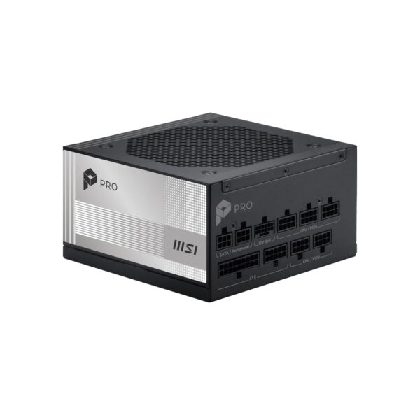 MSI PRO A1000PL PCIE5, Fully Modular Gaming 1000W Power Supply, 80+ Platinum