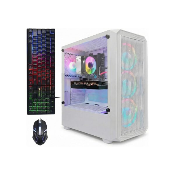 STGAubron Gaming PC Desktop,R5 2600,RTX 3050 6G,16G DDR4,512G SSD