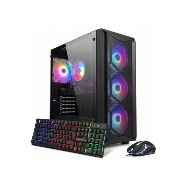 STGAubron Gaming PC Desktop,Corei7 8th Gen,RTX 3050 6G,16G DDR4,1T SSD