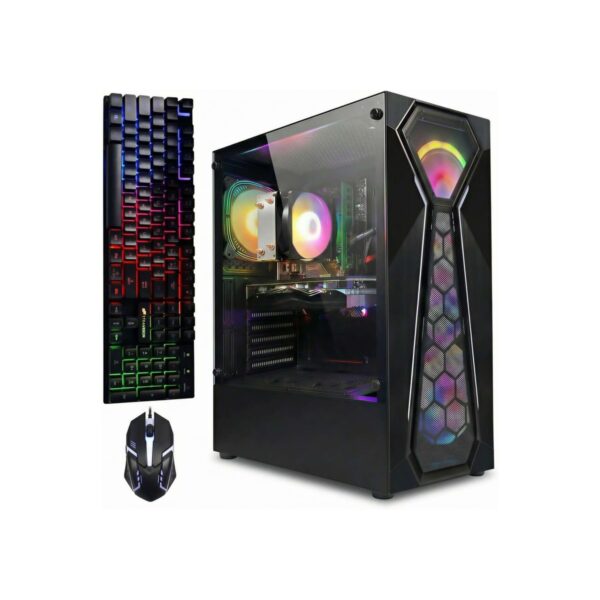 STGAubron Gaming PC Desktop,Athlon 3000G,RX 580 8G,16G DDR4,512G SSD