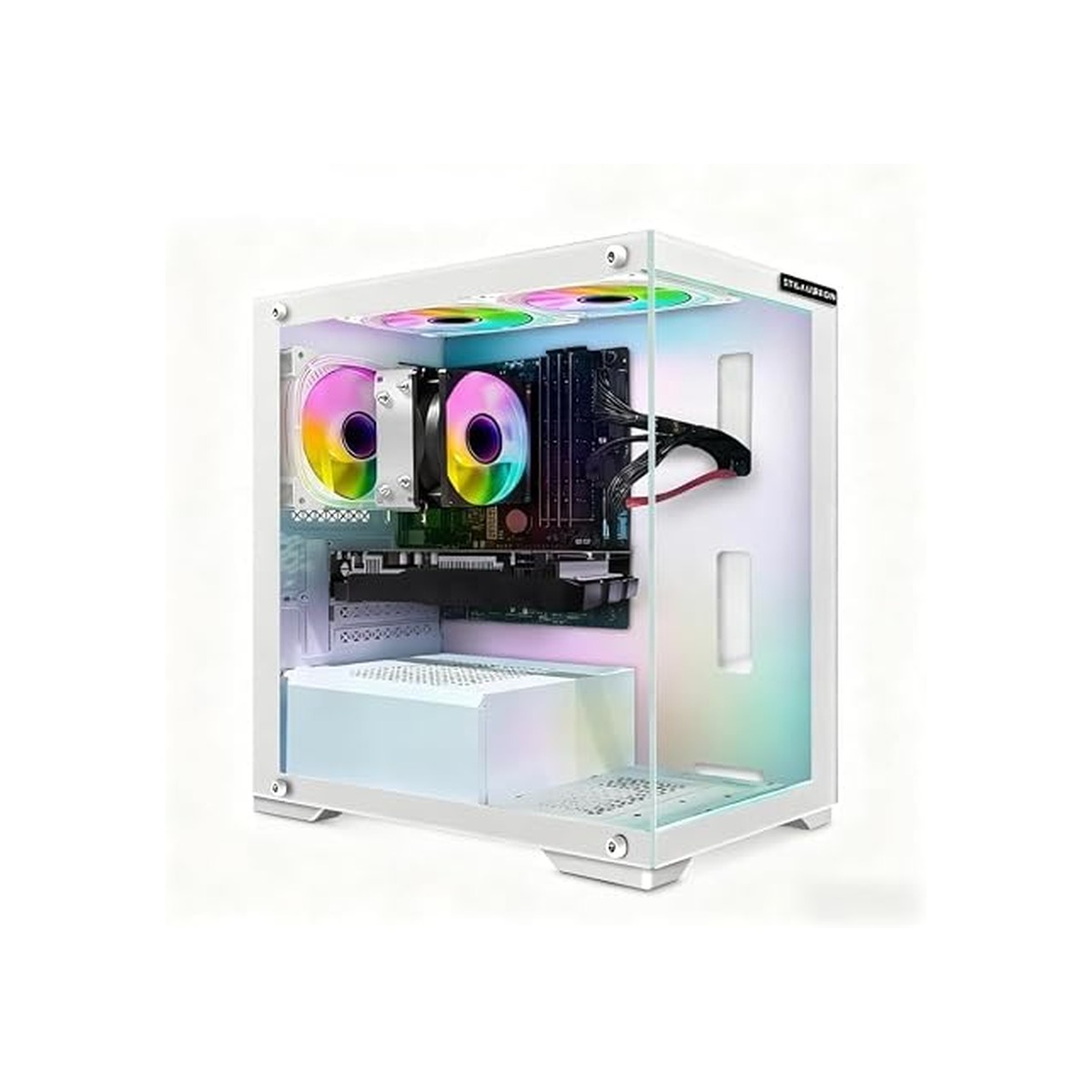 STGAubron Gaming PC Desktop,Athlon 3000G,RX 590 8G,16G DDR4,512G SSD-1 STGAubron Gaming PC Desktop,Athlon 3000G,RX 590 8G,16G DDR4,512G SSD - Image 1