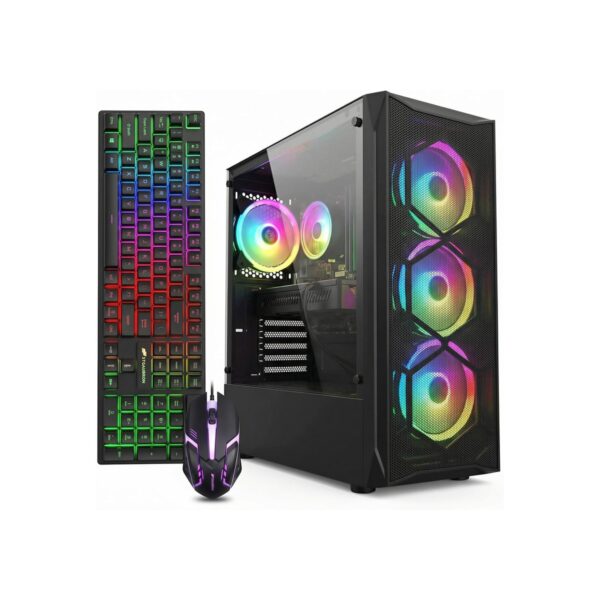 STGAubron Gaming PC Desktop,Core I7,RX 580 8G,16G RAM,512G SSD