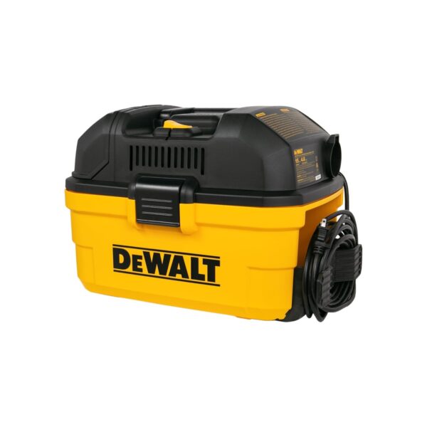 DEWALT DXV04T 4 Gallon Wet/Dry Shop Vacuum, 5 Peak HP Portable Corded Vac with