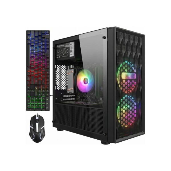 STGAubron Gaming PC Desktop,R5 5500,RTX 3050 6G,16G DDR4,512G SSD