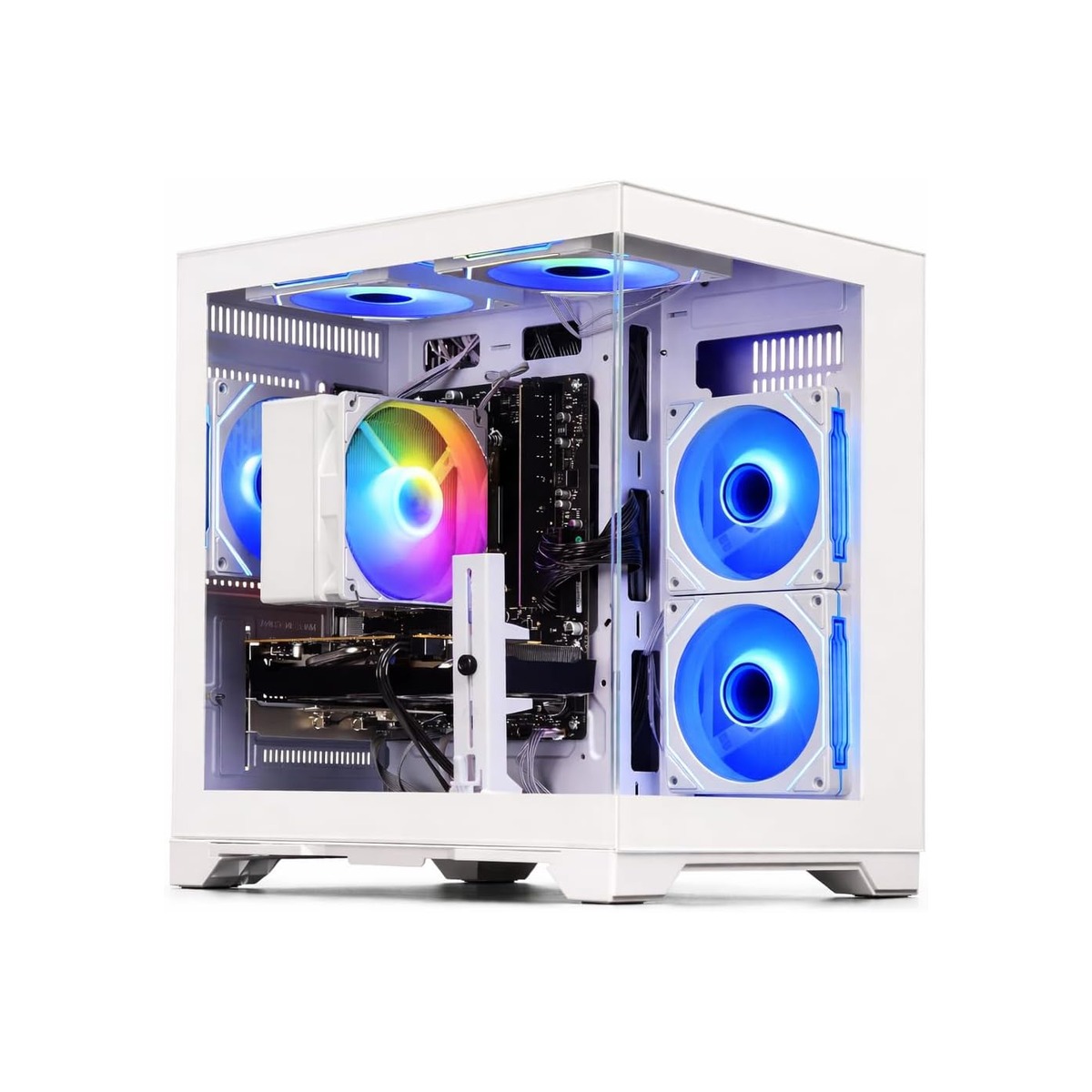 Gaming PC Desktop Computer - Ryzen 5 5500, Radeon RX 6500XT 4GB, 16GB DDR4 RAM-1 Gaming PC Desktop Computer - Ryzen 5 5500, Radeon RX 6500XT 4GB, 16GB DDR4 RAM - Image 1