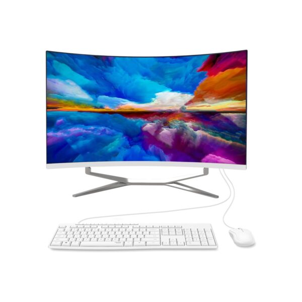 27" FHD Curved All-in-One Desktop Computer PC,I3-8100T Quad-Core