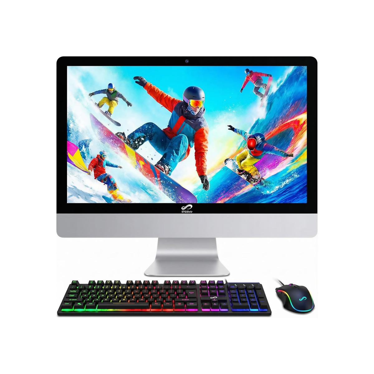 STGSivir All in One Computer PC,24" FHD Display,Core i7,16G RAM,512G SSD-1 STGSivir All in One Computer PC,24" FHD Display,Core i7,16G RAM,512G SSD - Image 1