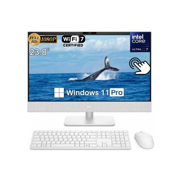 Dell 24 All-in-One Desktop Computer Touchscreen, Intel Ultra 7 355(8-Cores)