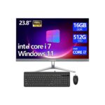 23.8-Inch Fhd All-in-One Desktop Compute,Core i7, 16GB DDR RAM,512GB PCIe SSD