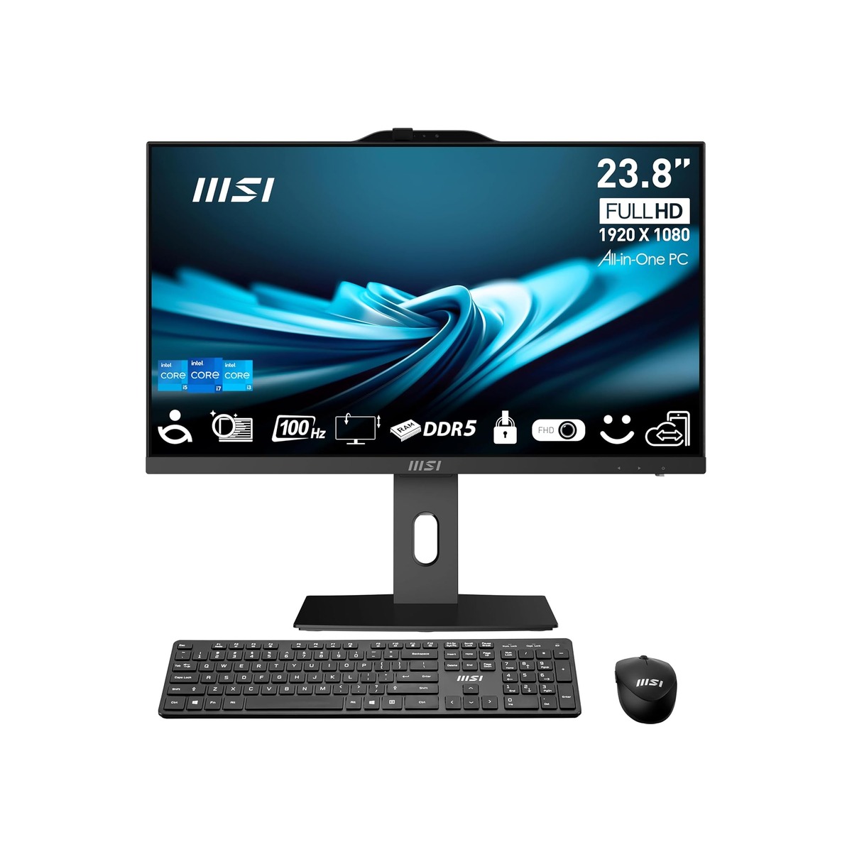 MSI PRO AP242P 23.8” IPS FHD All-in-One PC: Intel Core i5-14400, 16GB DDR5-1 MSI PRO AP242P 23.8” IPS FHD All-in-One PC: Intel Core i5-14400, 16GB DDR5 - Image 1