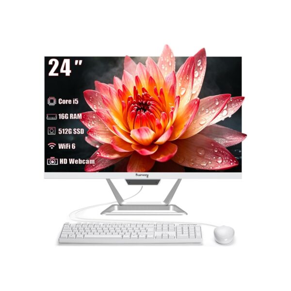 suevery All-in-One Desktop Computer HD Webcam Aio for Home & Office