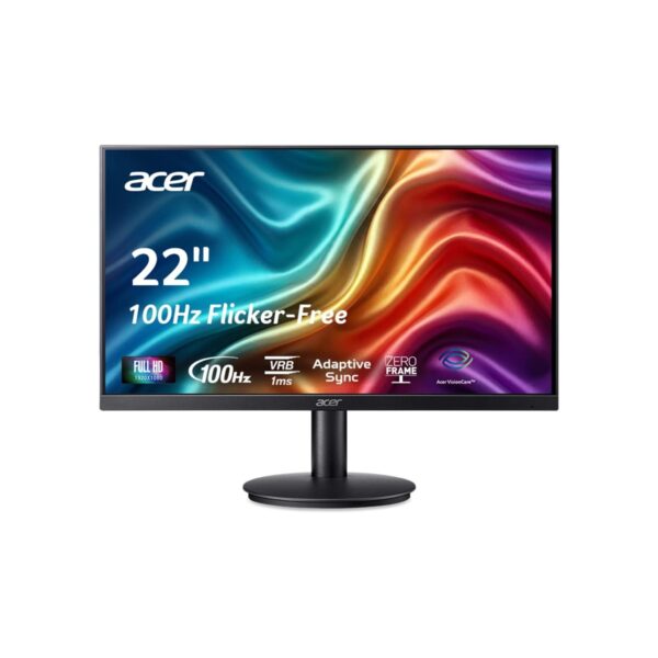 Acer KB220Q H2bi 21.5" Full HD (1920 x 1080) Zero-Frame Home Office Monitor