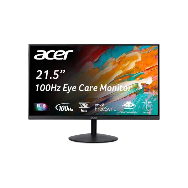 Acer SB222Q EBI 21.5" FHD 1920 x 1080 IPS Zero-Frame IPS Gaming Office Monitor