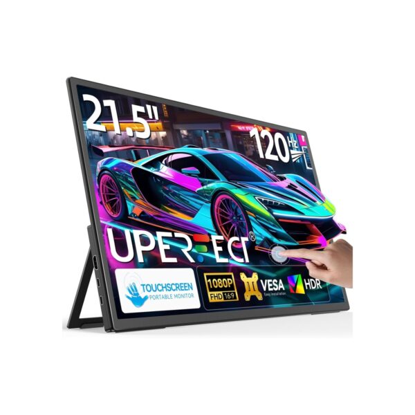 UPERFECT 21.5” 120HZ Touchscreen Portable Monitor w/Stand & VESA
