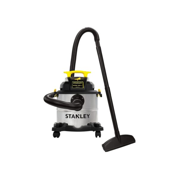STANLEY Wet/Dry Vacuum SL18115, Stainless Steel Tank, 5 Gallon 4HP Shop Vacuum