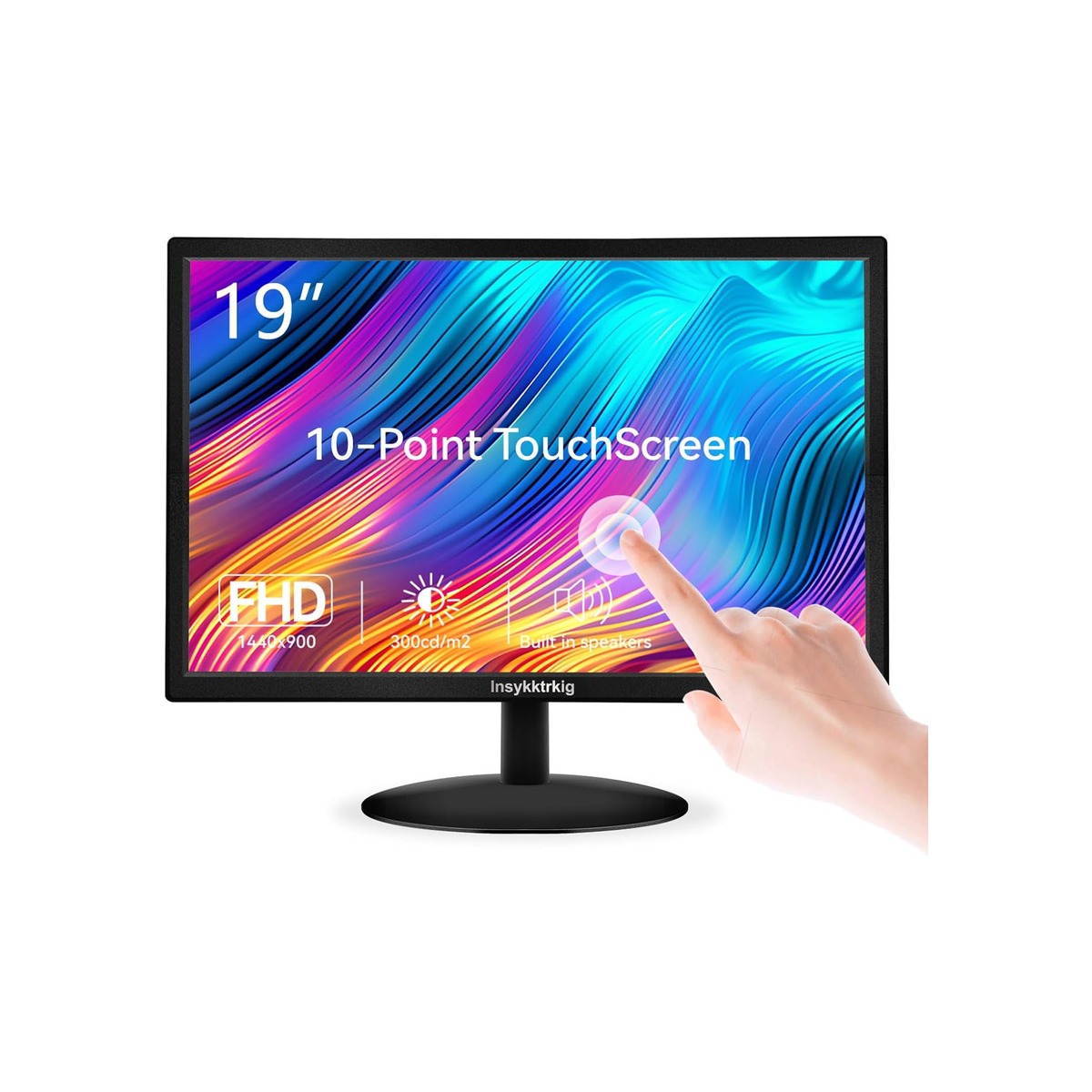 Touchscreen Monitor 19" FHD 1440x900 Multi-Touch Screen HDMI VGA Type-B Dual-1 Touchscreen Monitor 19" FHD 1440x900 Multi-Touch Screen HDMI VGA Type-B Dual - Image 1
