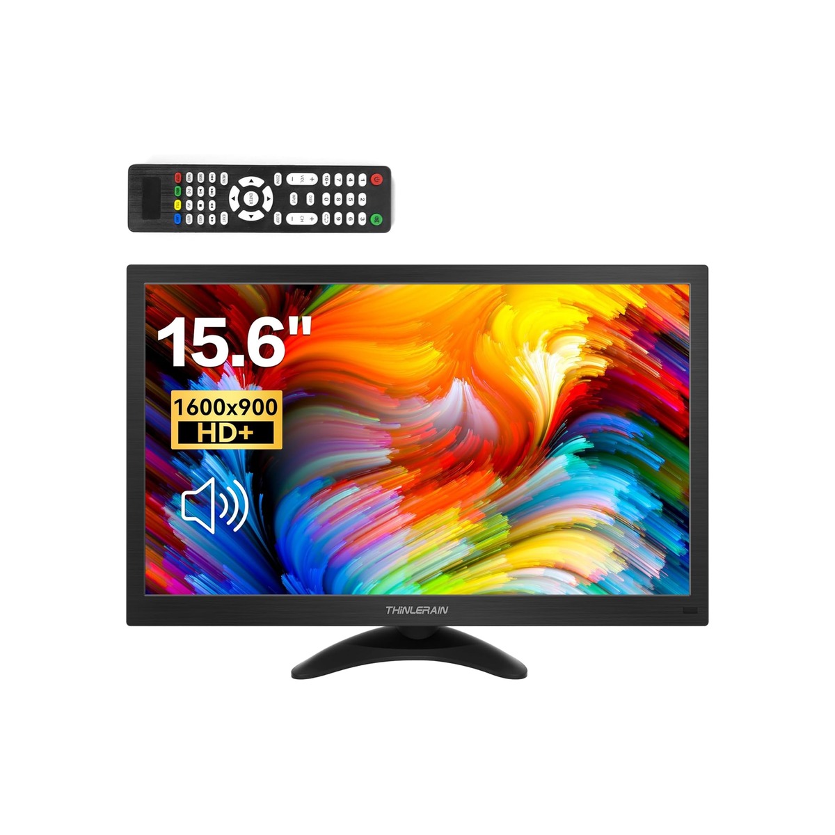 15.6 Inch Computer Monitor 1600x900 Small PC Monitor with HDMI VGA AV BNC USB-1 15.6 Inch Computer Monitor 1600x900 Small PC Monitor with HDMI VGA AV BNC USB - Image 1