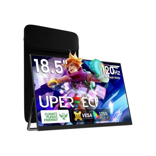 UPERFECT 18.5" 120Hz Portable Monitor, 125% sRGB Large Gaming Monitor