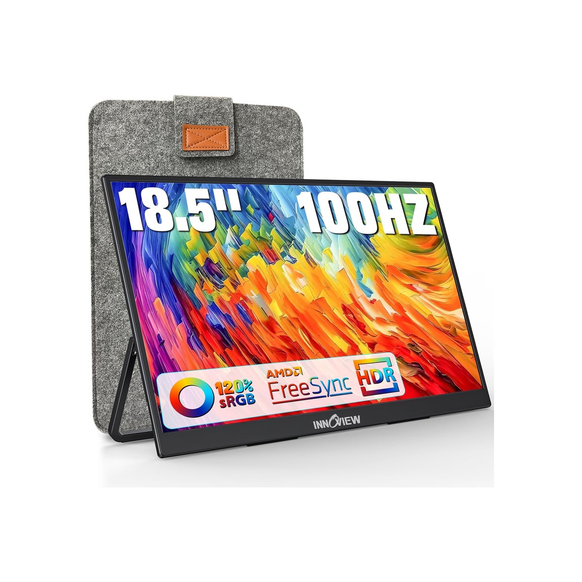 InnoView Portable Monitor 18.5 inch 100HZ 120% sRGB-1 InnoView Portable Monitor 18.5 inch 100HZ 120% sRGB - Image 1
