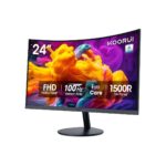 KOORUI 24 inch Curved Computer Monitor, FHD 100Hz VA 1500R PC Screen