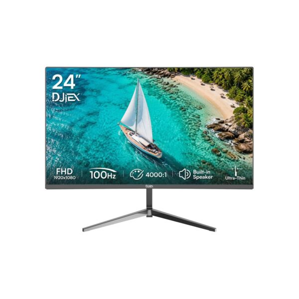 24 Inch Computer Monitor, FHD 1080P, 100Hz, Frameless Design