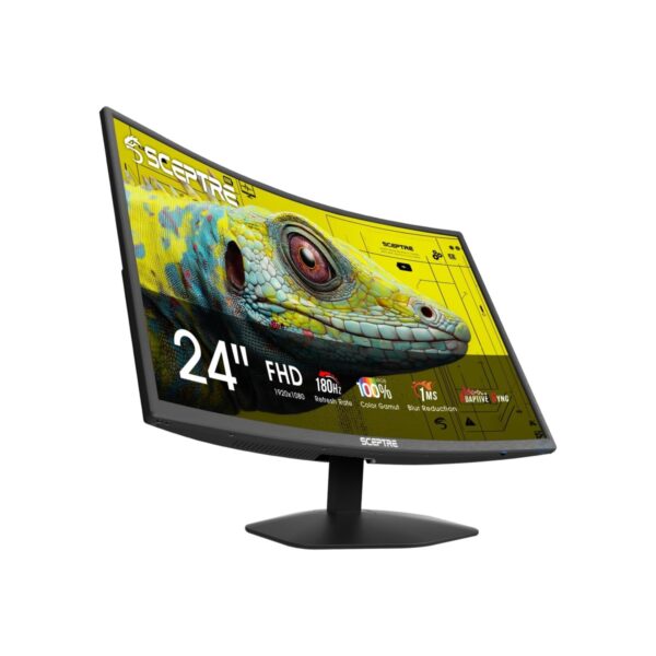 New! Sceptre Curved 24-inch Prime Gaming Monitor 1080p 1500R 1ms up to 180Hz