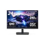 INNOCN 24.5" 1440P 240Hz Gaming Monitor Fast IPS HDMI 2.1, DP, Black, 25G2S