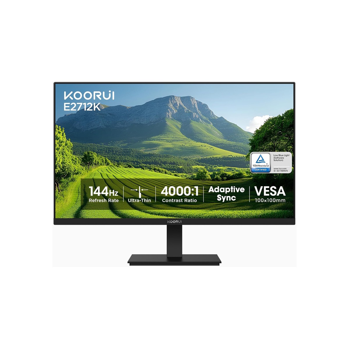 KOORUI 27 Inch Computer Monitor 144Hz FHD 1080p VA Display for Work & Play-1 KOORUI 27 Inch Computer Monitor 144Hz FHD 1080p VA Display for Work & Play - Image 1