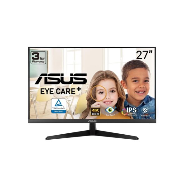 ASUS 27” 4K Eye Care Monitor (VY27UQ) - UHD (3840 x 2160), IPS, HDR10