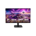 Amazon Basics 27-inch Computer Monitor, 120 Hz, 1080P, IPS, HDMI, DisplayPort