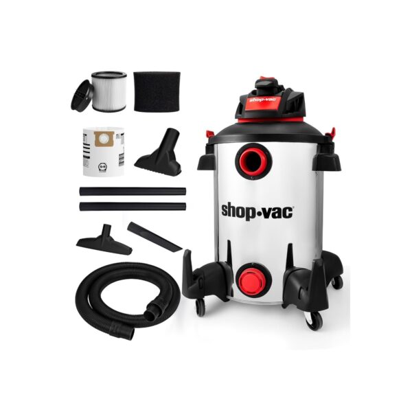 Shop-Vac 5761311 12-Gallon Wet/Dry Shop Vacuum, 6 Peak HP