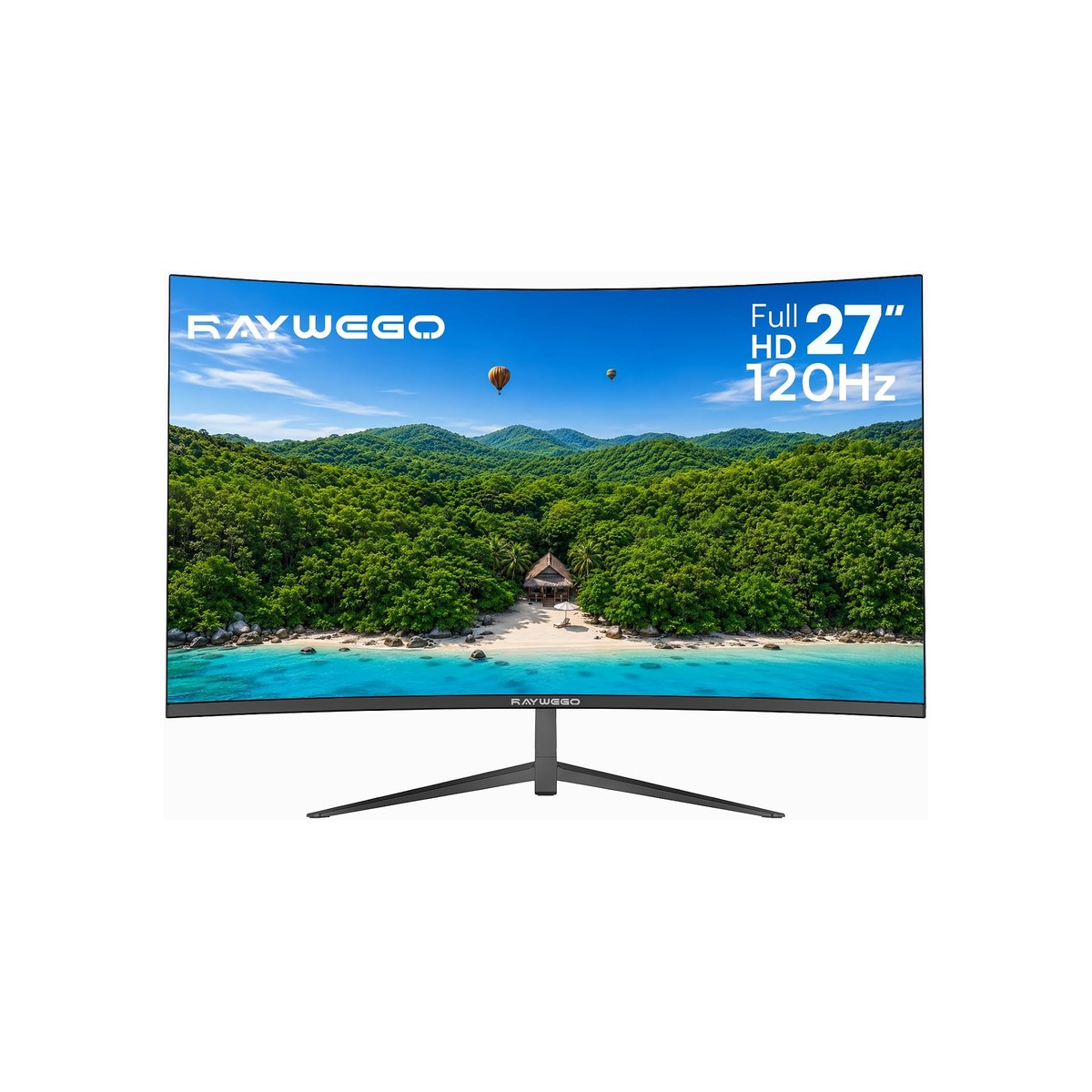 Raywego 27 Inch Curved Monitor, 120Hz FHD 1080P, 1800R-1 Raywego 27 Inch Curved Monitor, 120Hz FHD 1080P, 1800R - Image 1