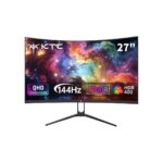 KTC H27S5C 27 Inch Curved Gaming Monitor, 1440P QHD 144Hz Monitor, HDR 400