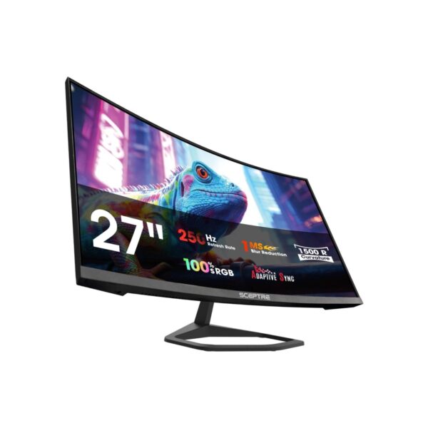 New! Sceptre 27-inch Curved Gaming Monitor 1080p 1500R up to 250Hz DisplayPort