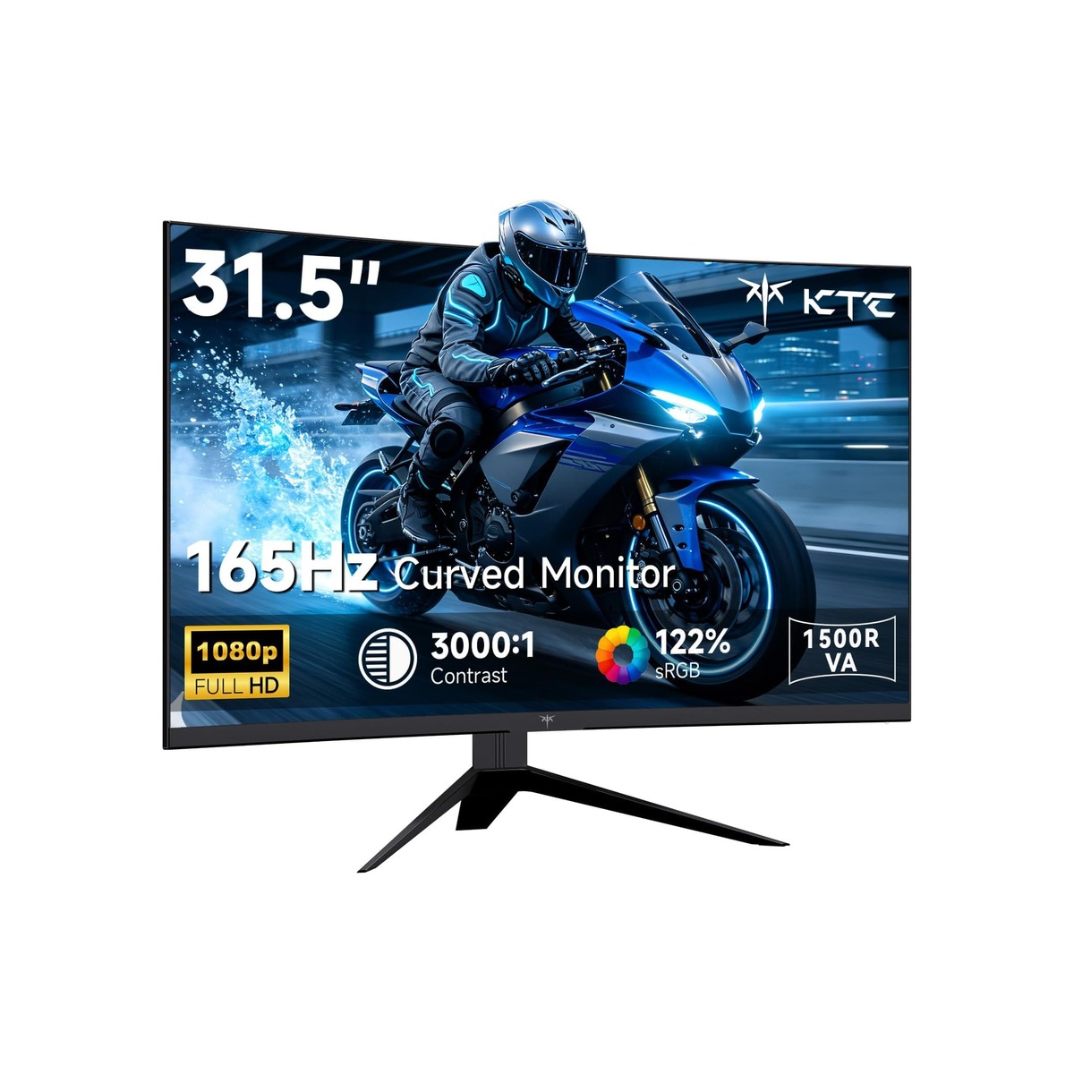 KTC 32 Inch Curved Gaming Monitor, FHD 1080p 165Hz Curve Monitor, H32S17C-1 KTC 32 Inch Curved Gaming Monitor, FHD 1080p 165Hz Curve Monitor, H32S17C - Image 1