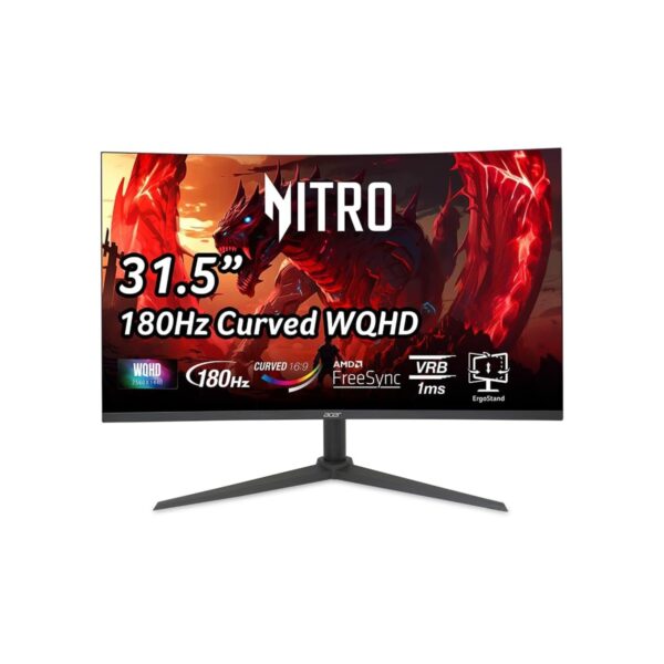 acer Nitro 31.5 Inch WQHD 2560 x 1440 1500R Curved PC Gaming Monitor