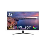 32" 4K UHD IPS Monitor, 60Hz HDMI DP Ergo, MacBook Home Office & PS5 Gaming