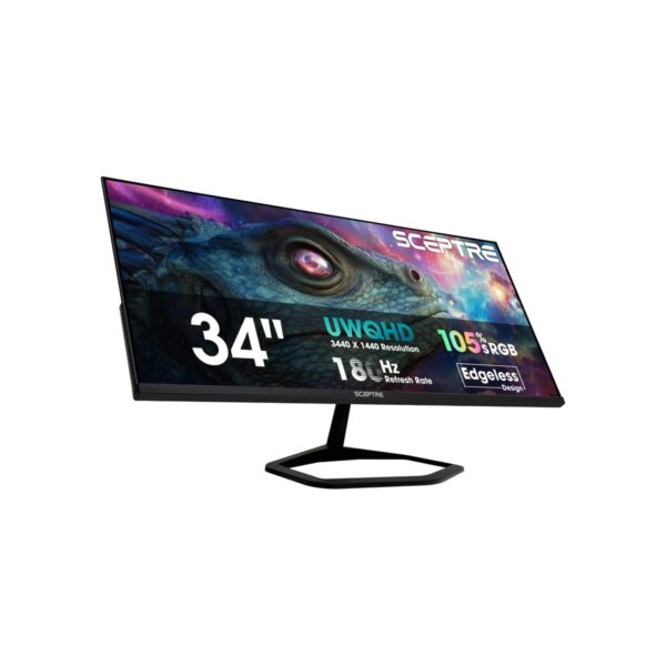New! Sceptre 34-inch Prime Gaming Monitor 3440 x 1440 up to 180Hz DisplayPort