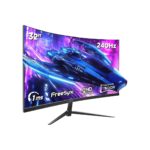 ZZA 32 Inch Curved Gaming Monitor, 240Hz High Refresh Rate, FHD 1920x1080P