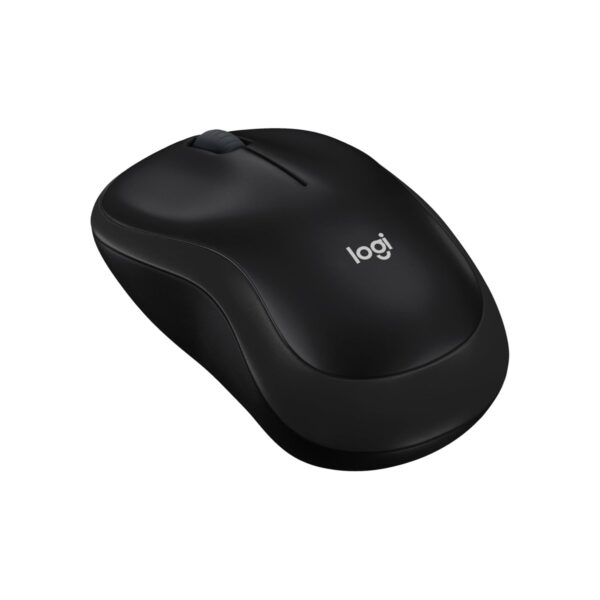 Logitech M185 Compact Ambidextrous Wireless Mouse with Rubber Grips - Black