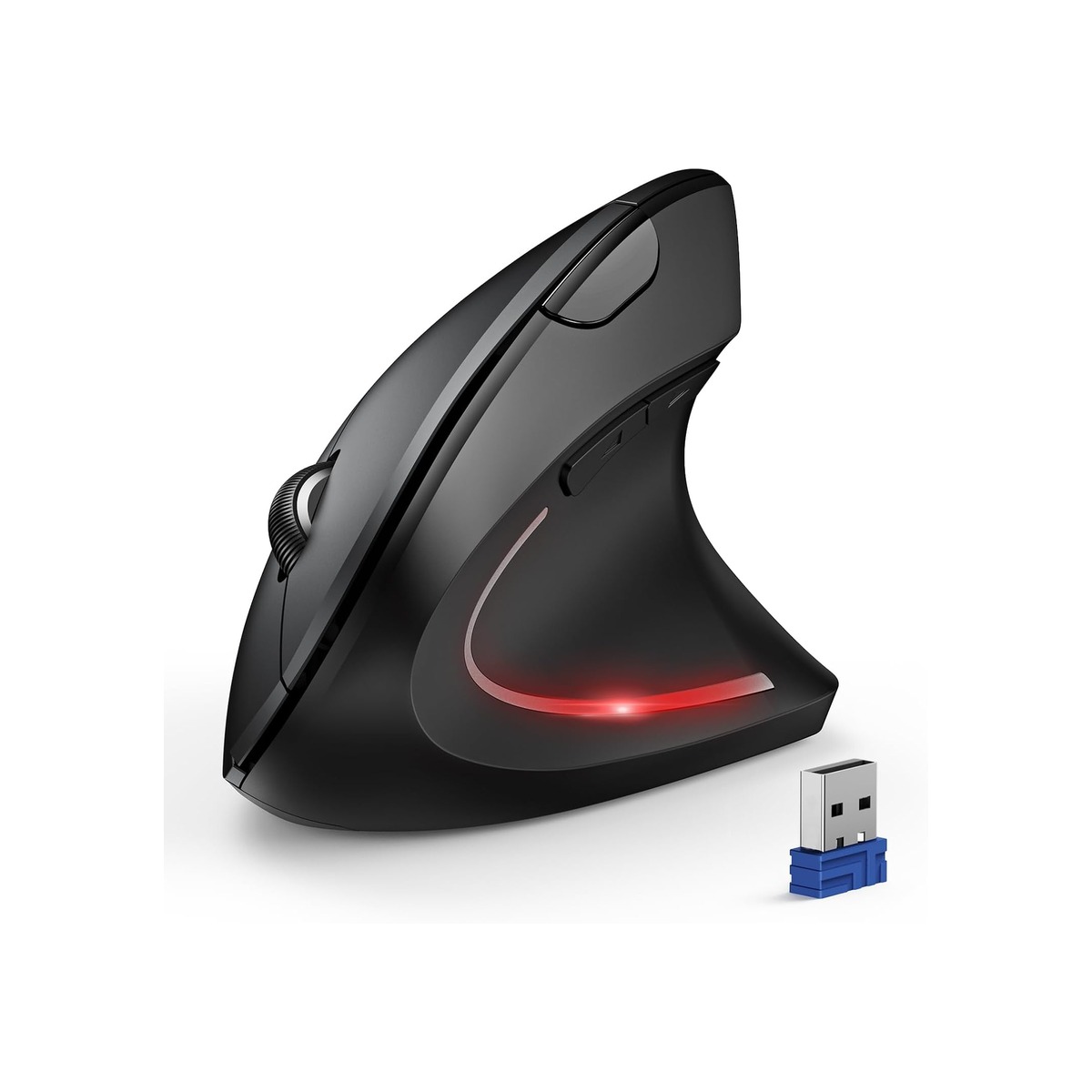 TECKNET Ergonomic Mouse, Wireless Bluetooth Vertical Mouse-1 TECKNET Ergonomic Mouse, Wireless Bluetooth Vertical Mouse - Image 1