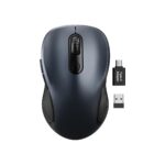 Trueque Wireless Mouse for Laptop, Ergonomic 6-Button Mouse, Space Gray