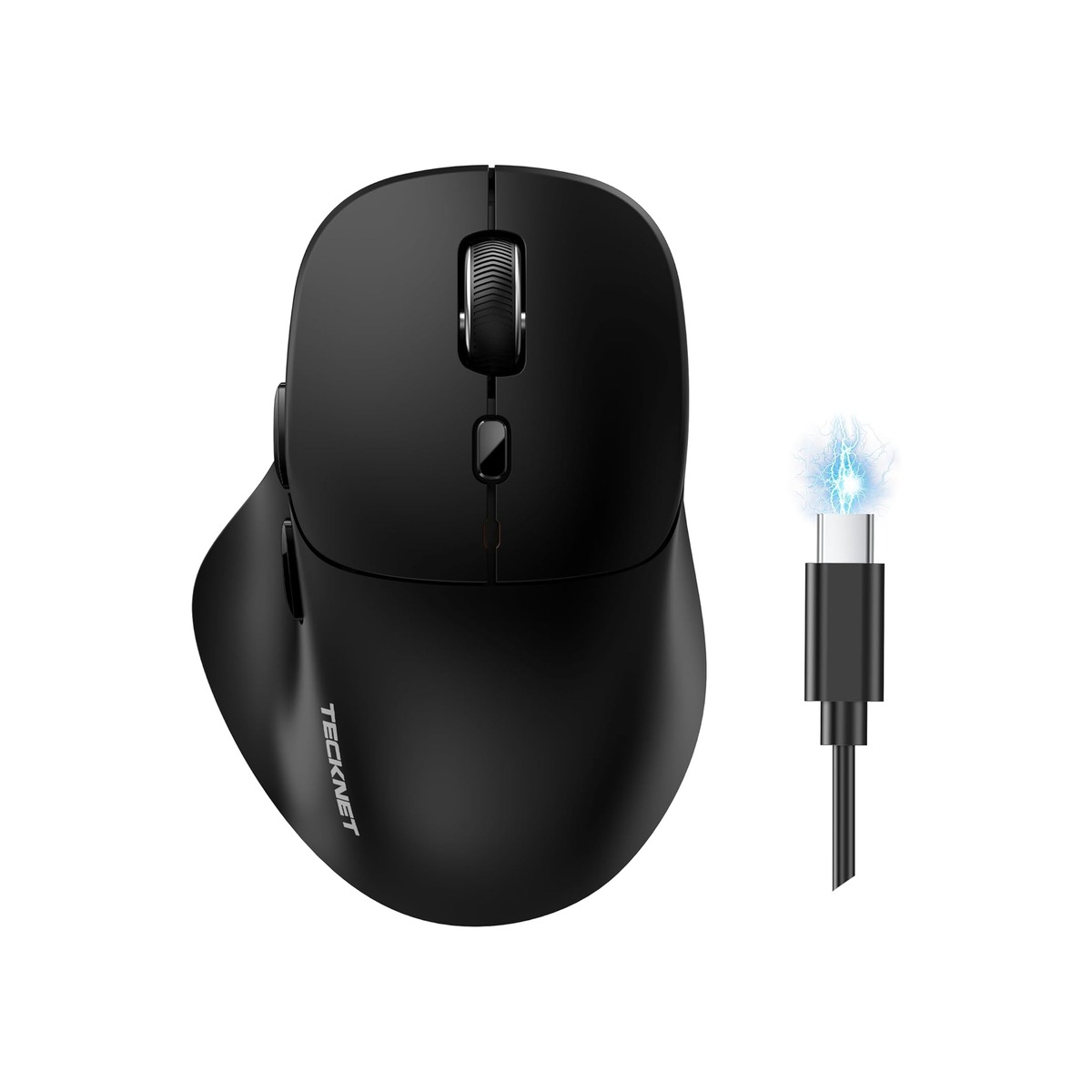 TECKNET Wireless Mouse Bluetooth 5.0/3.0 & 2.4G Rechargeable, Silent Clicks-1 TECKNET Wireless Mouse Bluetooth 5.0/3.0 & 2.4G Rechargeable, Silent Clicks - Image 1