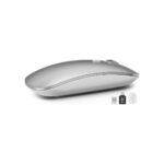 SABLUTE Bluetooth Mouse for Mac, Tri-Mode Silent Wireless Mouse, Silver