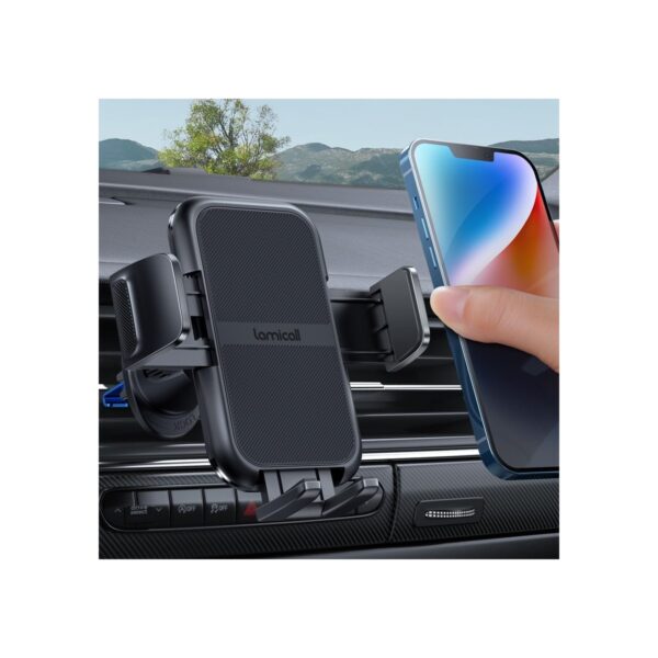 Lamicall 2026 Wider Clamp & Metal Hook Car Phone Holder Vent [Thick Cases