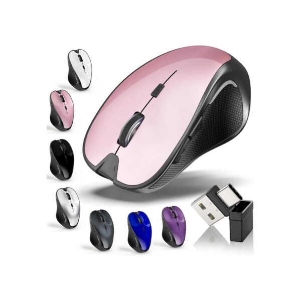 Mouse for MacBook Wireless Bluetooth Laptop Mac Pro Air Mice with Jiggler