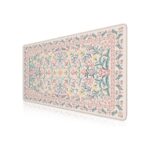 iCasso Desk Mat,Mouse Pad for Office Desk,35.4x15.7in,Pink Floral