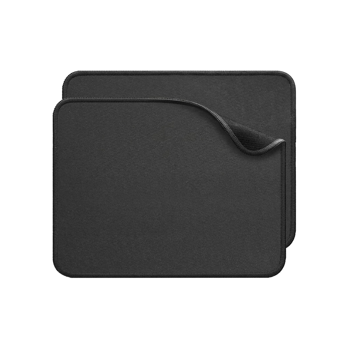 2 Pack Mouse Pad with Stitched Edge, Office & Gaming Mousepad-1 2 Pack Mouse Pad with Stitched Edge, Office & Gaming Mousepad - Image 1
